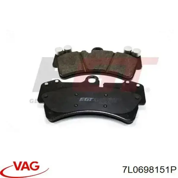 Sapatas do freio dianteiras de disco 7L0698151P VAG