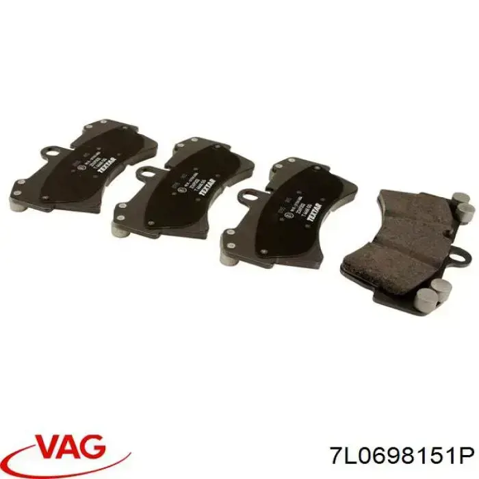 7L0698151P VAG Sapatas do freio dianteiras de disco