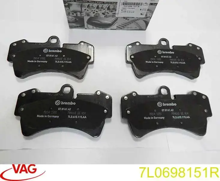 Купить 7L0698151R VAG Колодки тормозные
