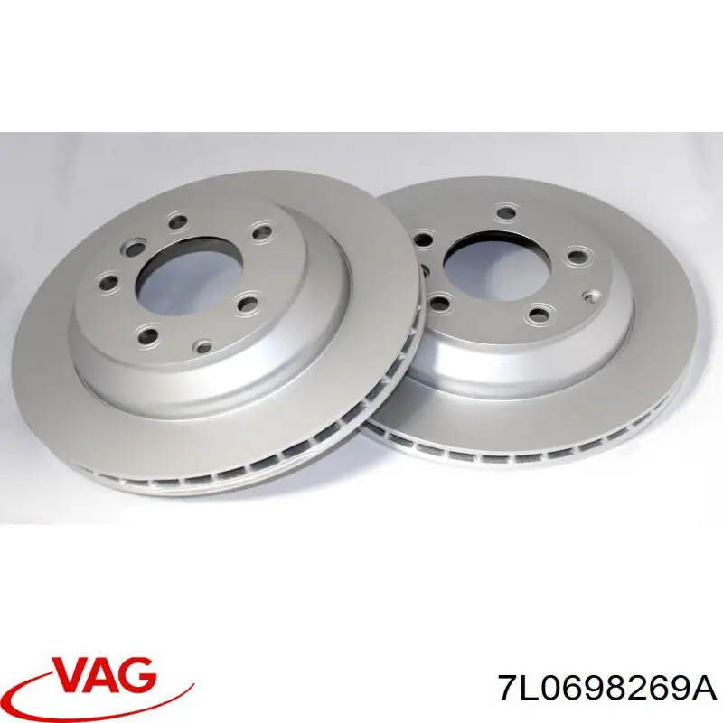 Комплект пружинок крепления передних дисковых колодок VAG 7L0698269A