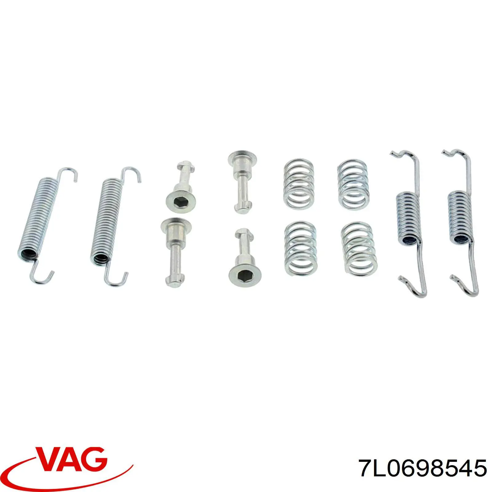 Установочный комплект задних барабанных колодок VAG 7L0698545 цена, от 7.65 USD