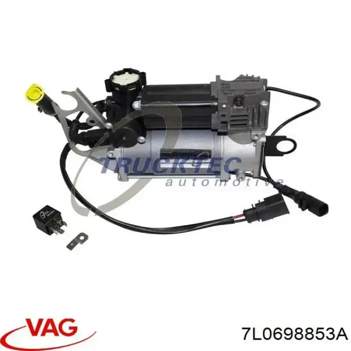 Кронштейн компрессора пневмоподкачки (амортизаторов) 7L0698853A VAG