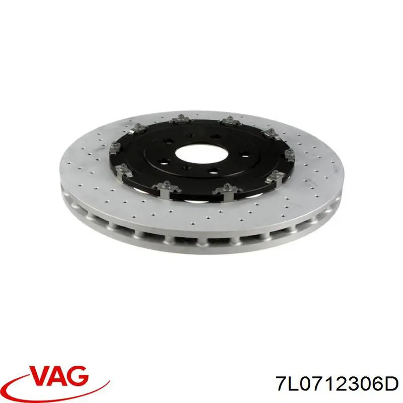 7L0712306B VAG Трос стояночного тормоза передний