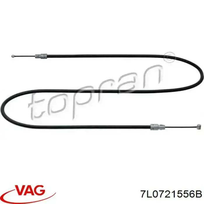 Купить 7L0721556B VAG Передний трос ручника