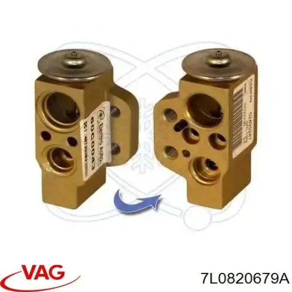 Купить 7L0820679A VAG Клапан TRV кондиционера