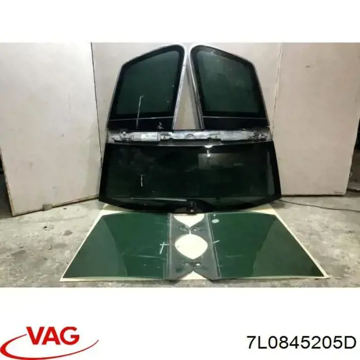 Стекло двери задней левой 7L0845205D VAG