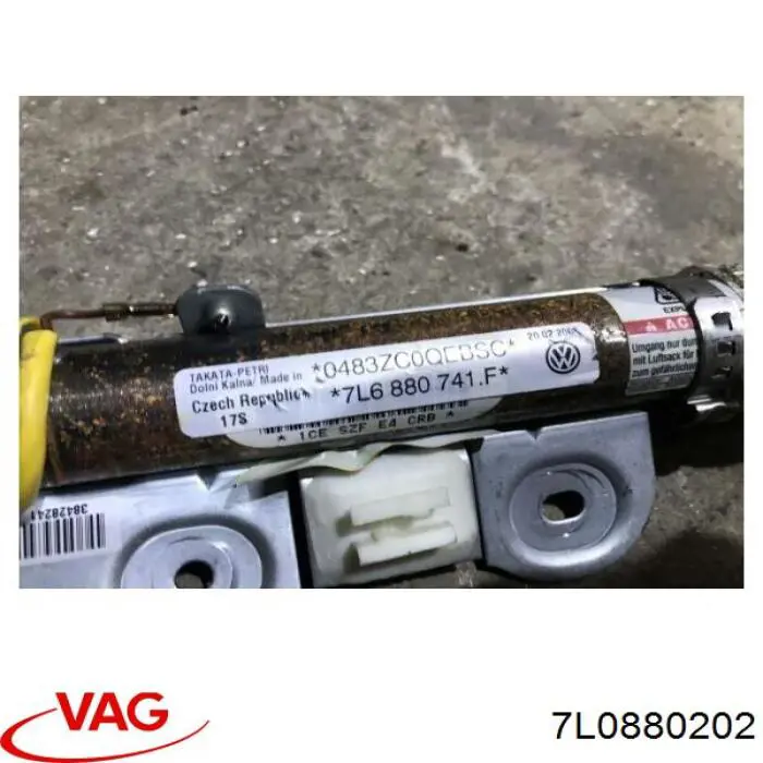 Подушка безопасности (AIRBAG) пассажирская VAG 7L0880202 цена, от 19.19 USD