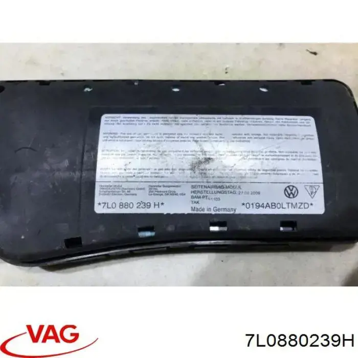 Подушка Айрбег спинки сидения левого VAG 7L0880239H цена, от 15.97 USD