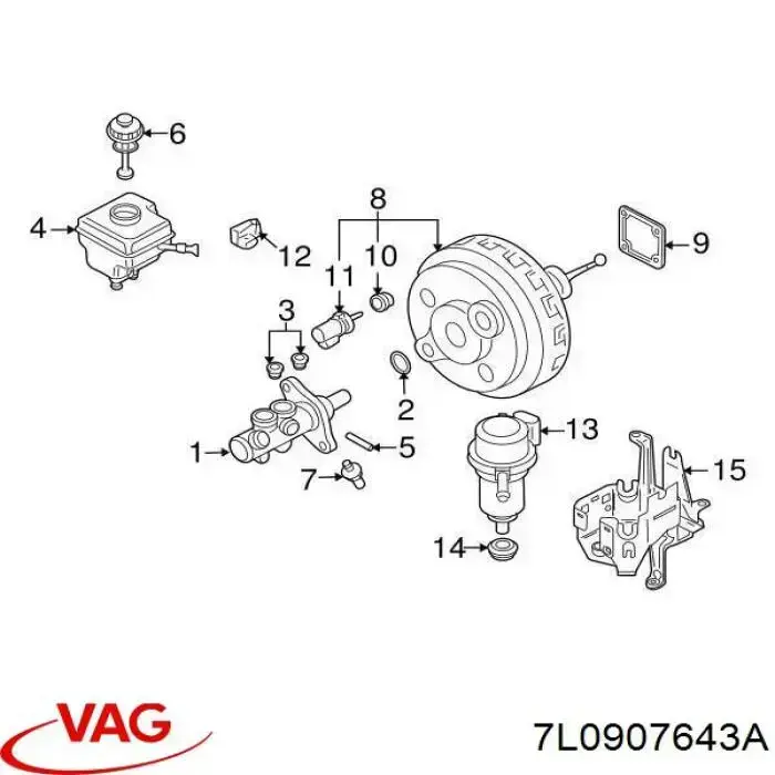 Датчик загрязнения воздуха VAG 7L0907643A