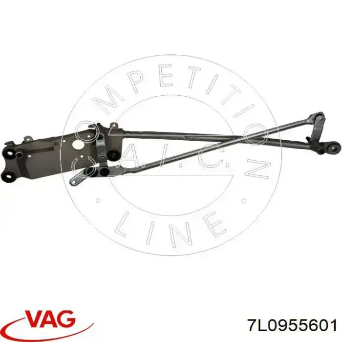 Trapézio de limpador pára-brisas 9580MWP1 Polcar