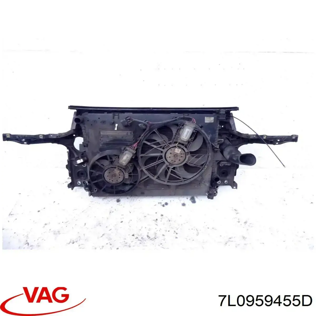 Купить 7L0959455D VAG Электровентилятор охлаждения в сборе (мотор+крыльчатка) правый