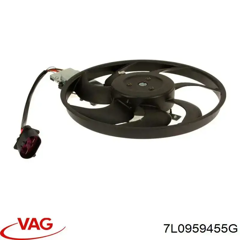 Купить 7L0959455G VAG Электровентилятор охлаждения в сборе (мотор+крыльчатка) правый