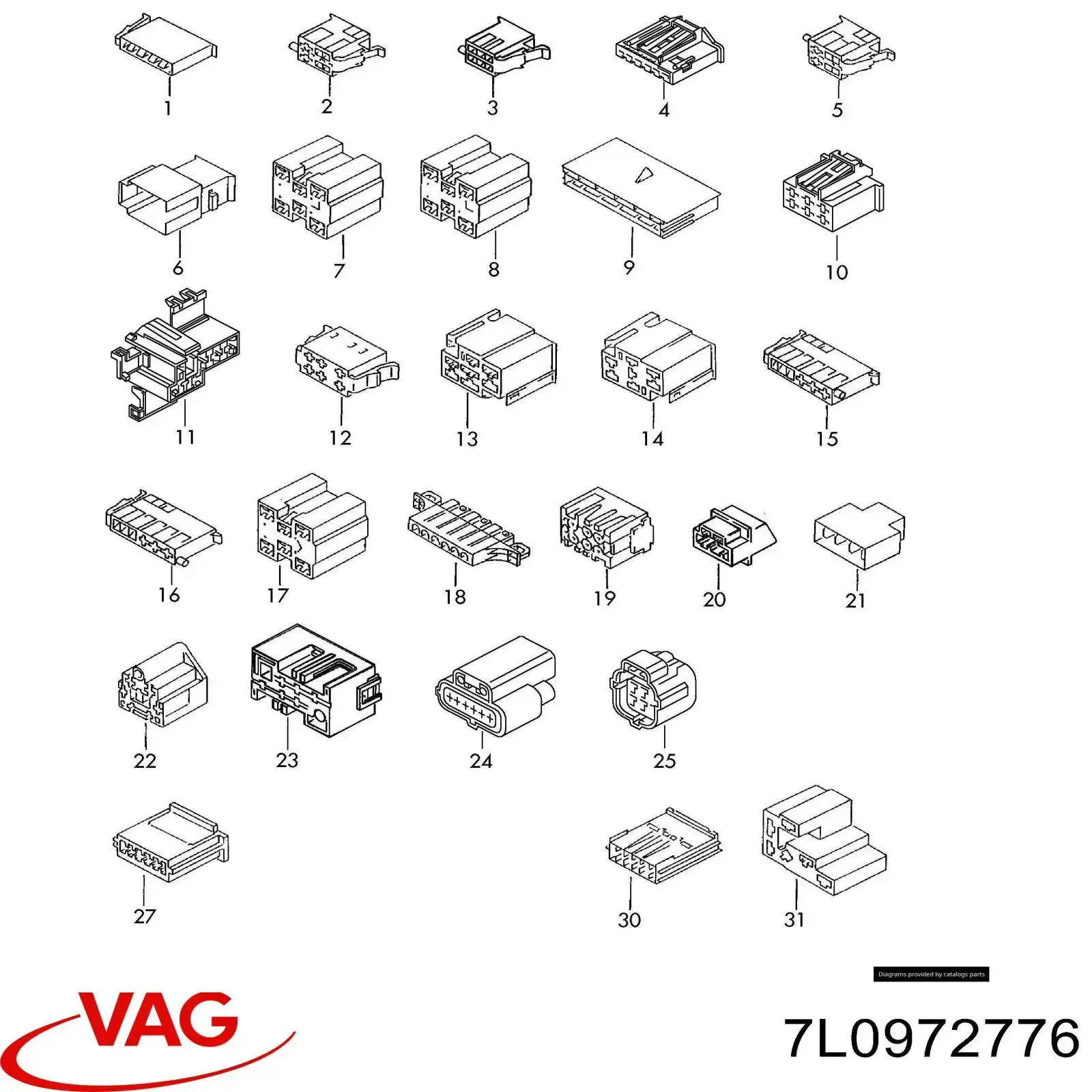  VAG 7L0972776 цена, от 1.52 USD