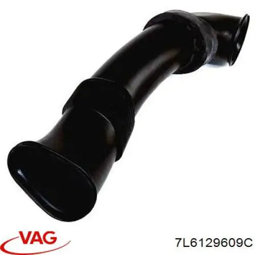 7L6129609C VAG cano derivado de ar, entrada de filtro de ar