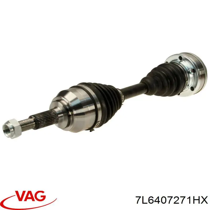 Полуось передняя 7L6407271HX VAG