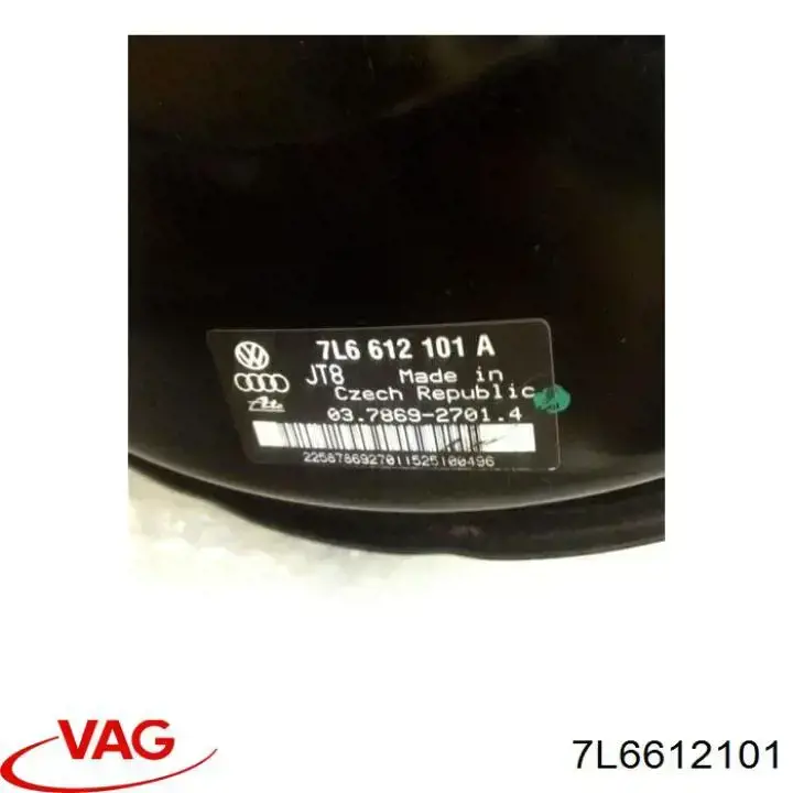 Reforçador dos freios a vácuo Volkswagen Touareg I 7LA, 7L6, 7L7