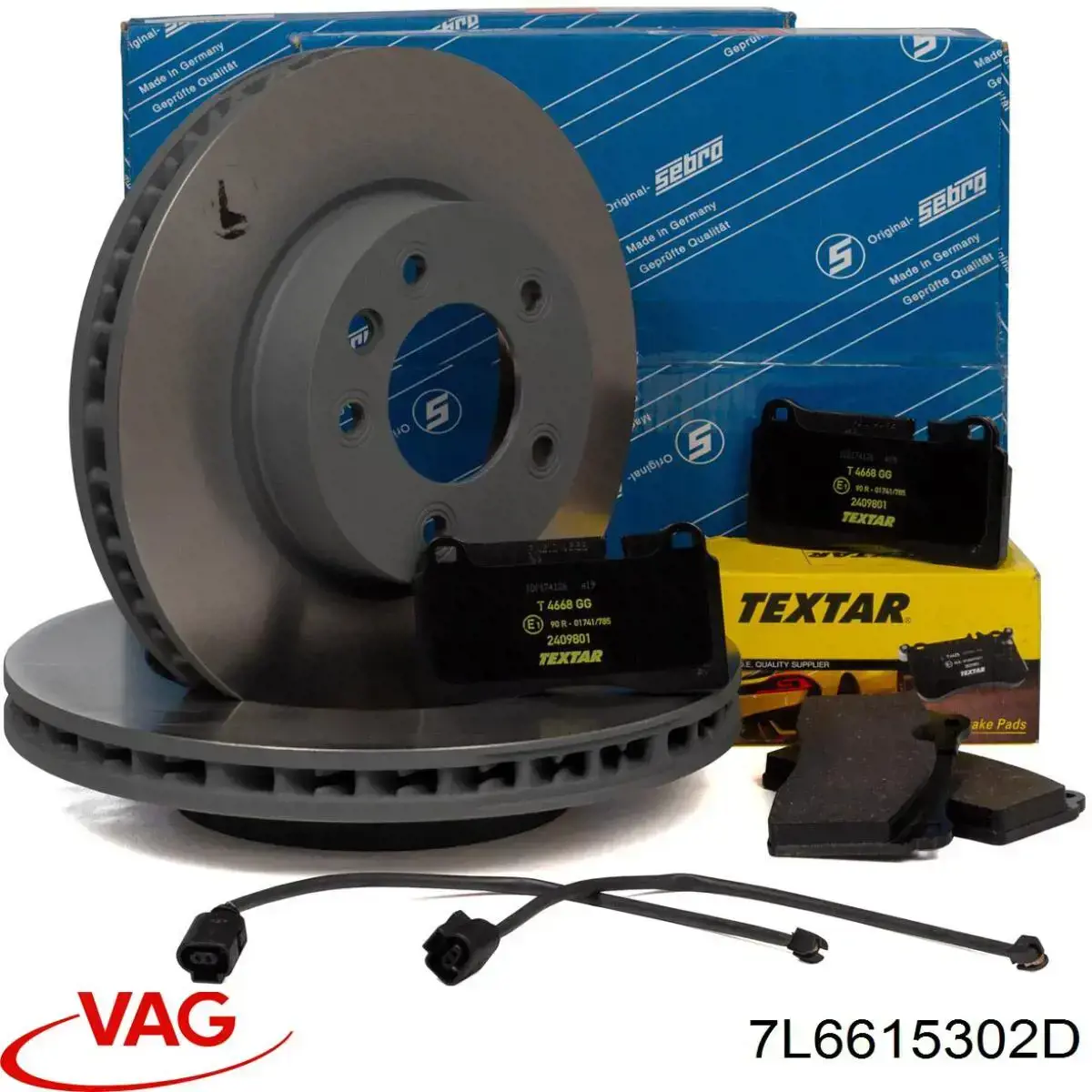 Тормоз дисковый передний VAG 7L6615302D цена, от 89.65 USD