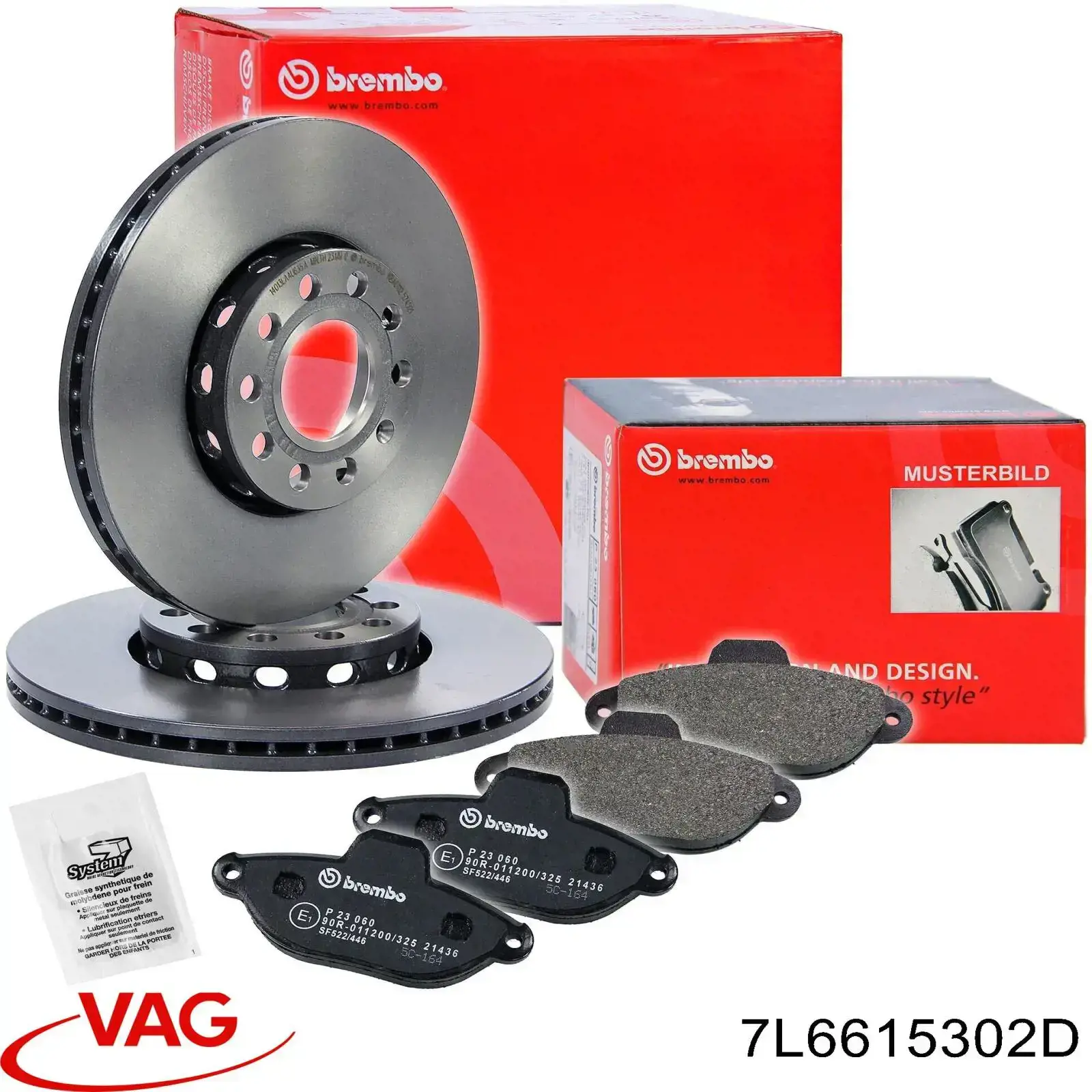 Купить 7L6615302D VAG Ротор тормозной