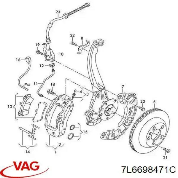 Ремкомплект тормозной системы AND 37615111 цена, от 56.52 USD