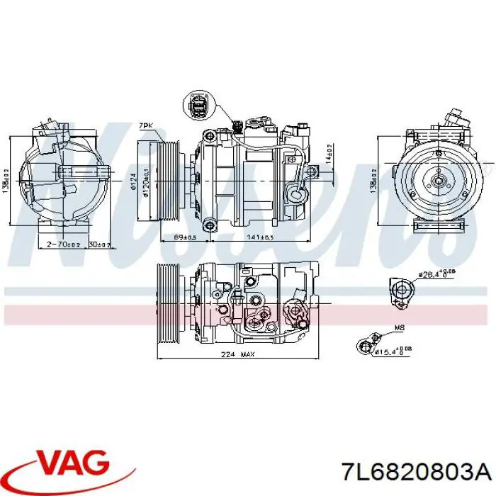 Насос кондиционера Lucas ACP01180