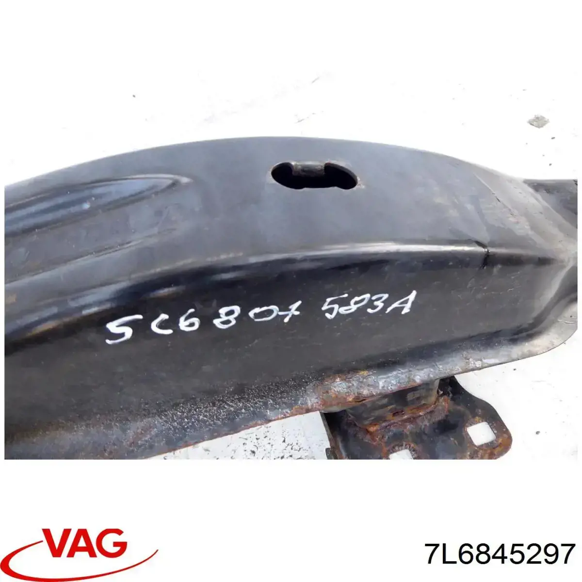 Купить 7L6845297N VAG Стекло кузова (багажного отсека) левое