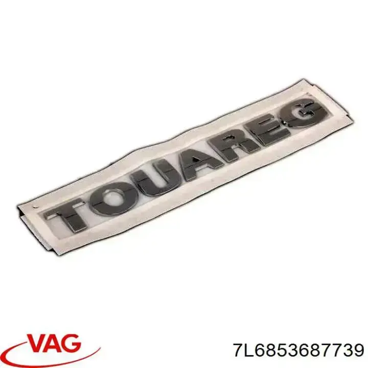 Эмблема крышки багажника (фирменный значок) на Volkswagen Touareg I 