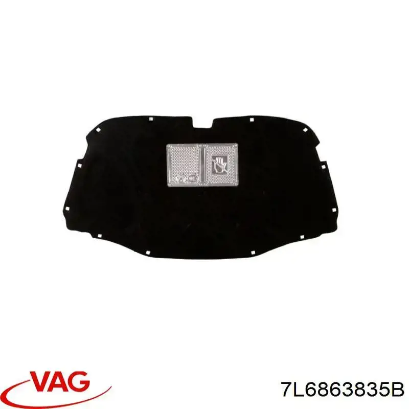 Обшивка капота VAG 7L6863835B цена, от 22.86 USD