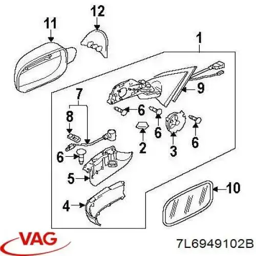 Поворотник правый 3949013 Autotechteile