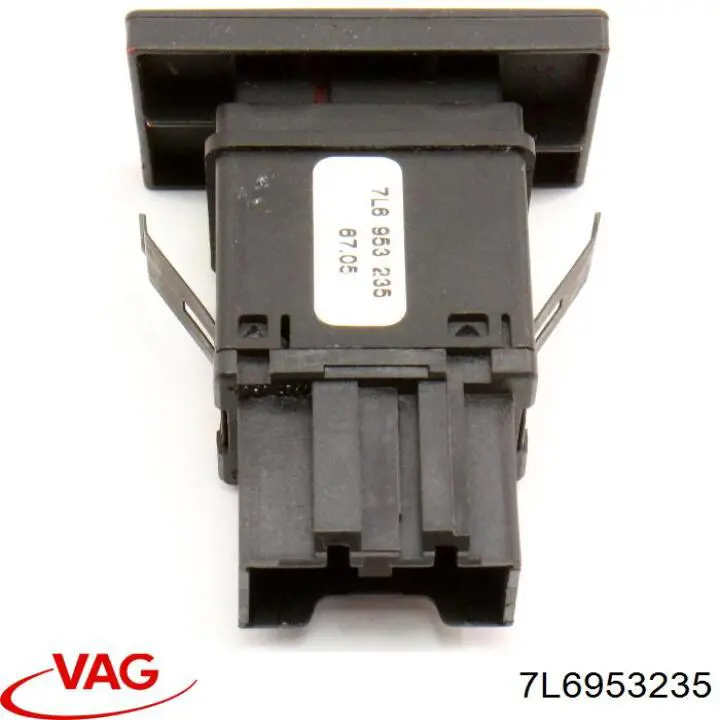 Botão de ativação do sinal de emergência para Volkswagen Touareg I 7LA, 7L6, 7L7