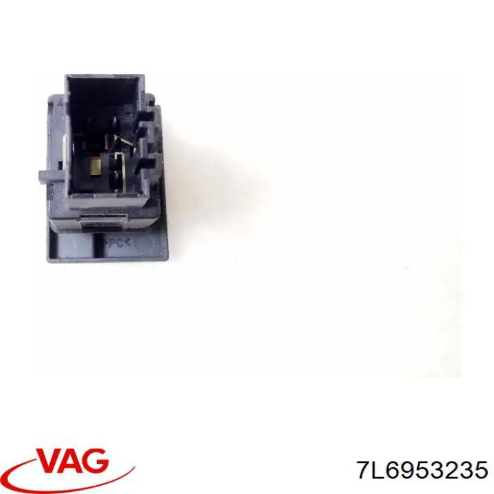 Botão de ativação do sinal de emergência Volkswagen Touareg I 7LA, 7L6, 7L7