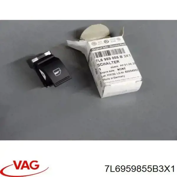 Купить 7L6959855B3X1 VAG Кнопка стеклоподъемника передняя