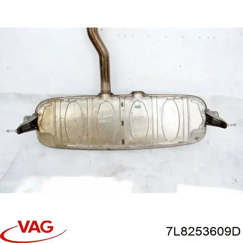 7L8253609D VAG silenciador, parte traseira