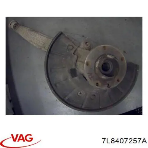 Цапфа (поворотный кулак) передний левый 7L8407257A VAG