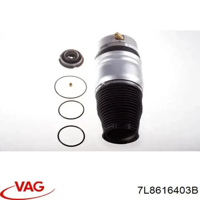 7L8616403B VAG coxim pneumático (suspensão de lâminas pneumática do eixo dianteiro)