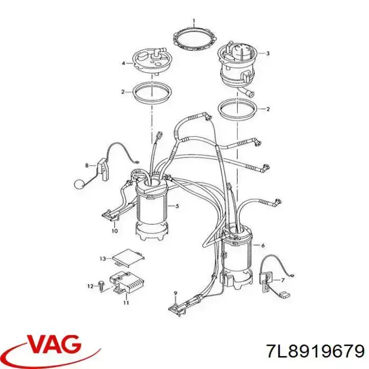 Купить 7L8919679 VAG Фильтр-отстойник топлива грубой очистки