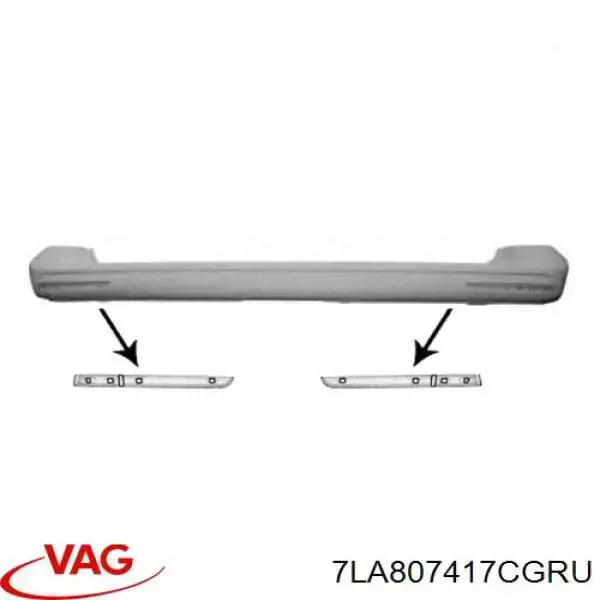 Купить 7LA807417CGRU VAG Задний бампер