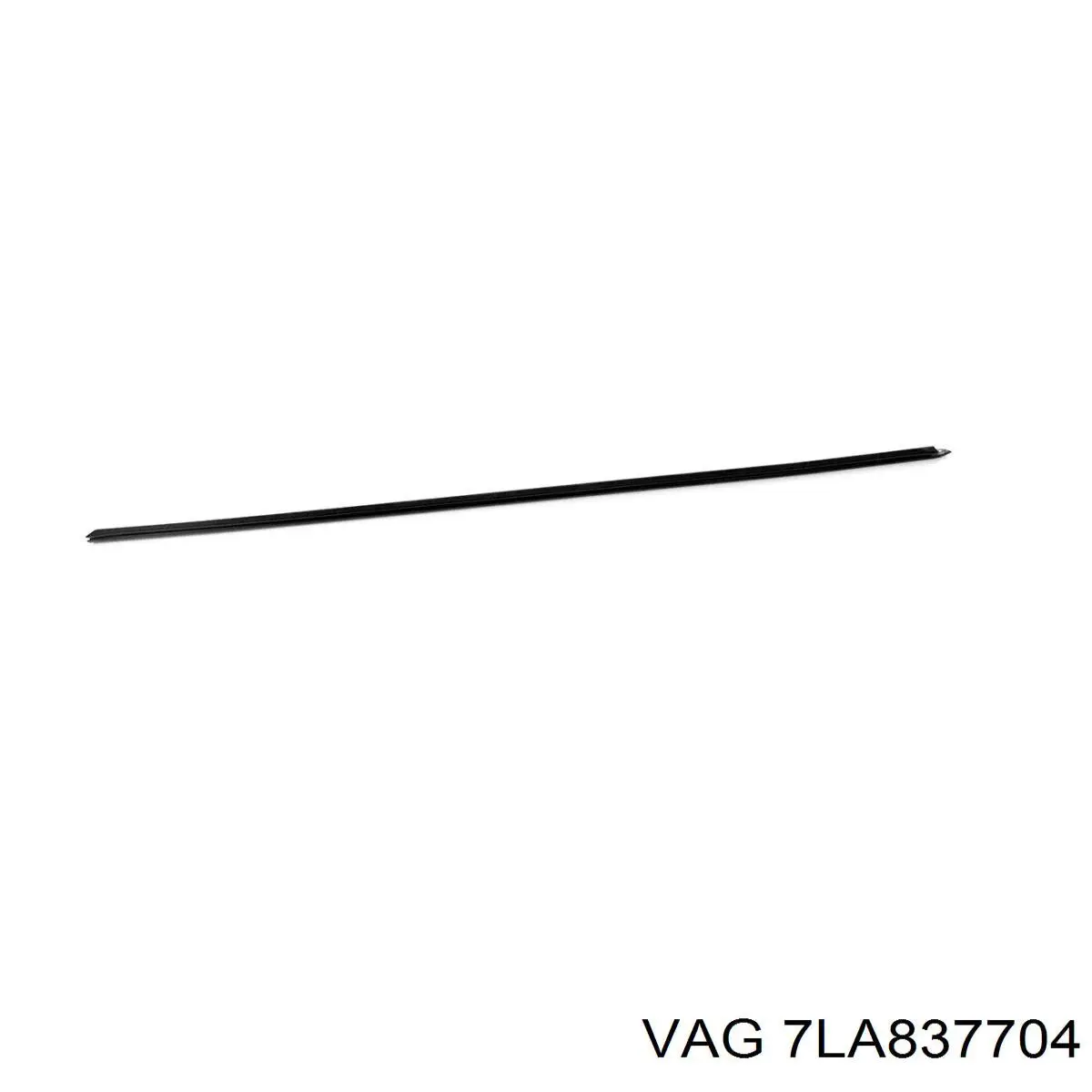 7LA837704 VAG Молдинг опускного стекла нижний, двери передней, правой