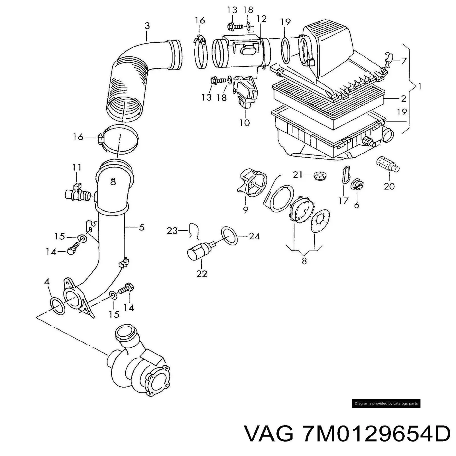 Коллектор впускной на Seat Alhambra  7V8, 7V9