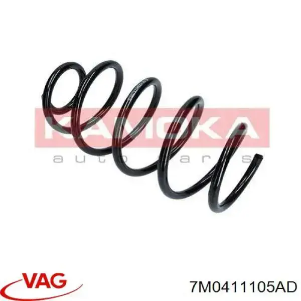 Пружина амортизатора передняя VAG 7M0411105AD цена, от 30.70 USD