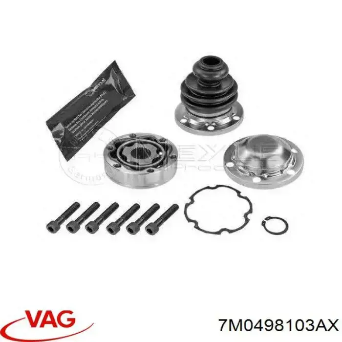 Купить 7M0498103AX VAG ШРУС внутренний