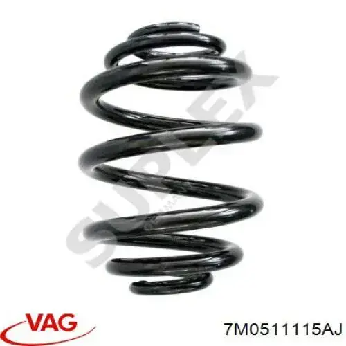 Купить 7M0511115AJ VAG Пружина подвески