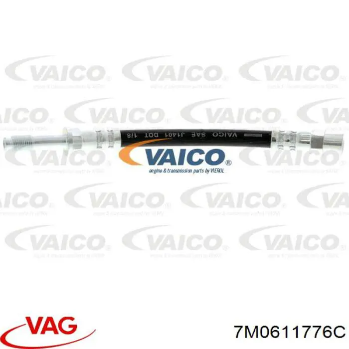 7M0611776C VAG Гибкая тормозная трубка задняя
