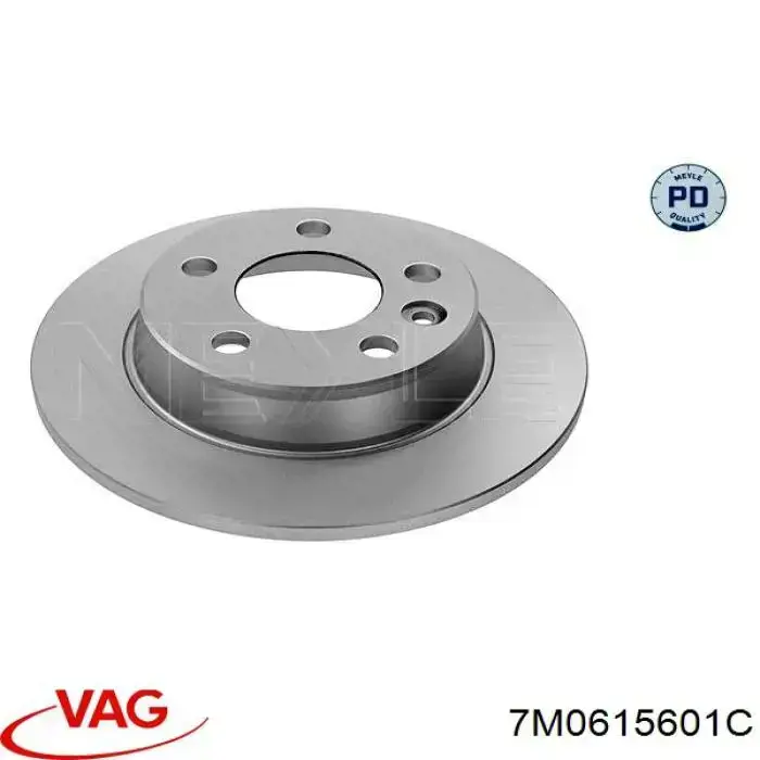 Купить 7M0615601C VAG Диск тормозной задний