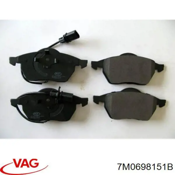 Купить 7M0698151B VAG Колодки тормозные