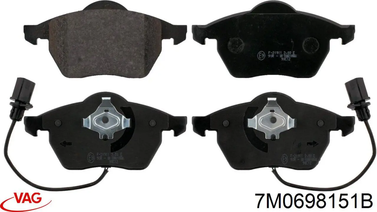 Колодки VAG 7M0698151B цена, от 28.49 USD