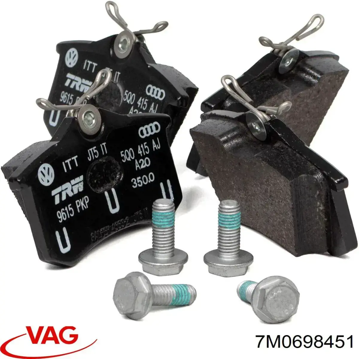 Купить 7M0698451 VAG Колодки тормозные задние, дисковые