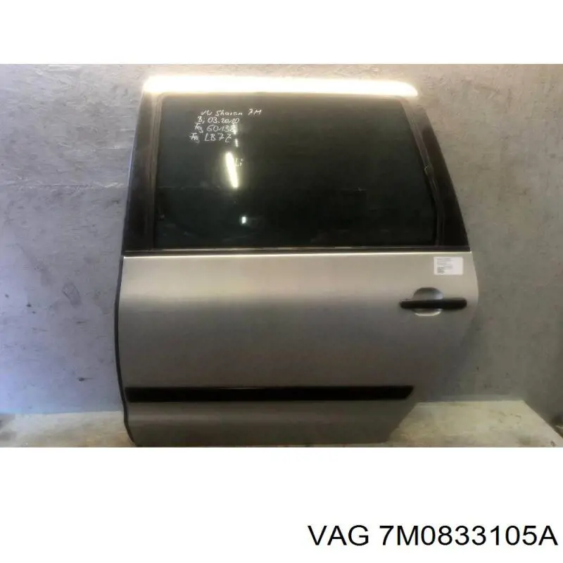 7M3833105 VAG porta traseira esquerda