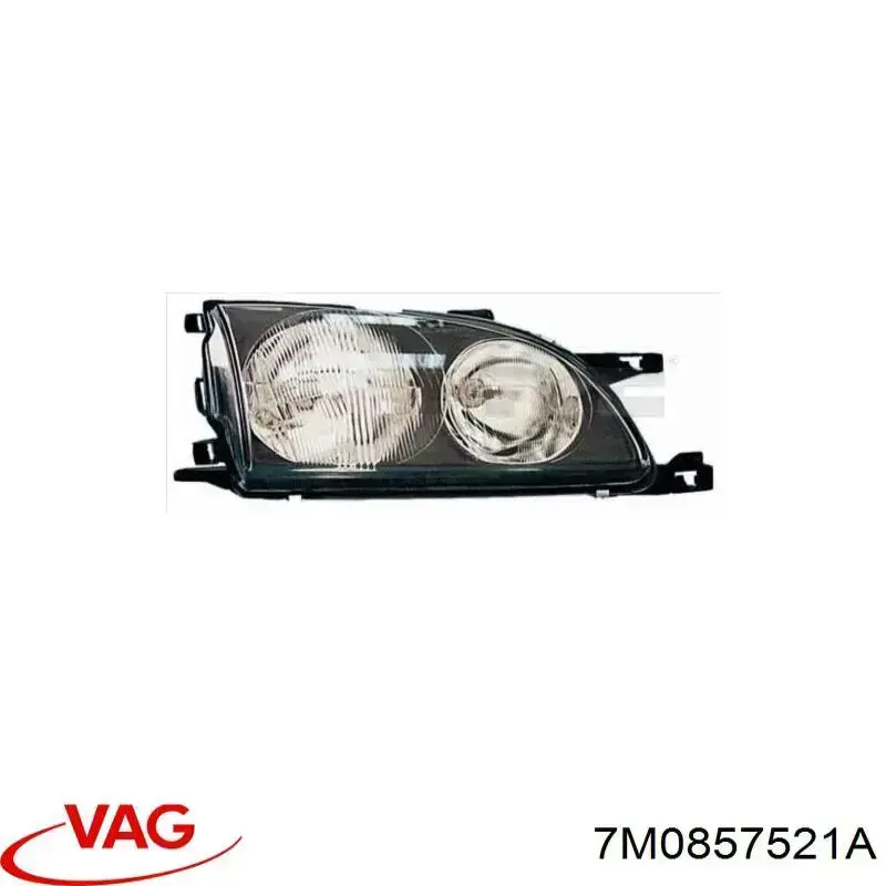 Зеркальный элемент левый Ford 7321374