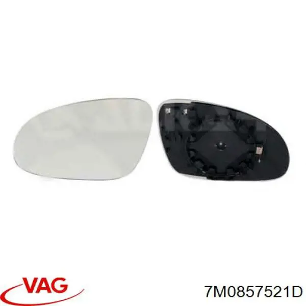 Зеркальный элемент водительского зеркала VAG 7M0857521D цена, от 8.85 USD