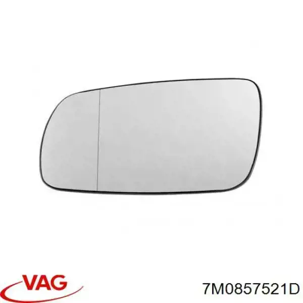 Купить 7M0857521D VAG Стекло зеркала заднего вида, левого